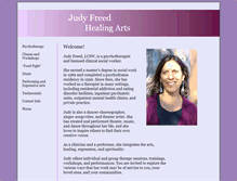 Tablet Screenshot of judyfreedhealingarts.com
